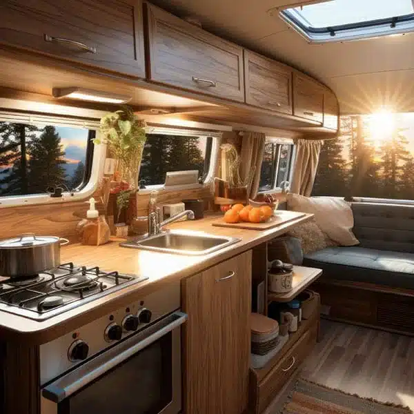 panneau bois amenagement camping car